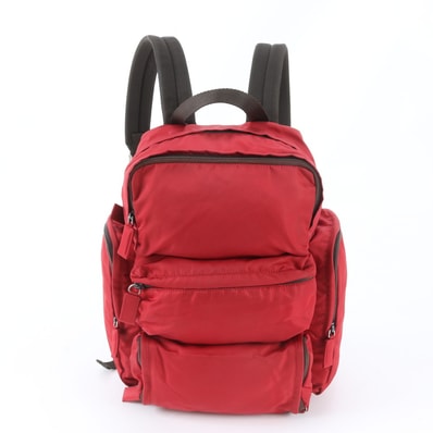 ■美品 プラダ テスート ナイロントライアングルロゴリュックサック