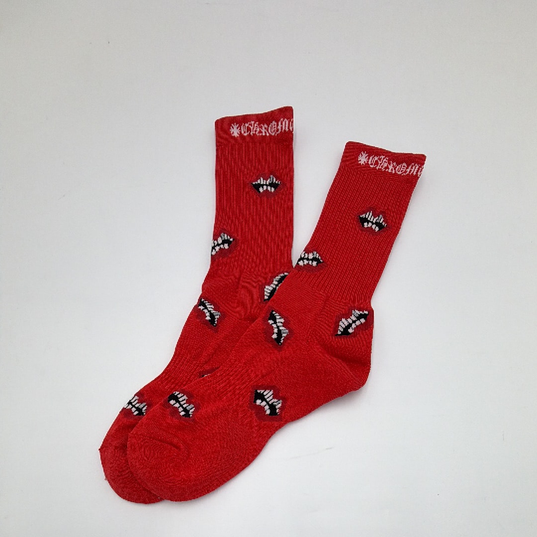 Chrome Hearts クロムハーツ チョンパー ソックス 靴下 赤 レッド Lサイズ