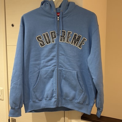 Supreme x B.B. Simon Zip Up Hooded Sweatshirt "Light Blue"
