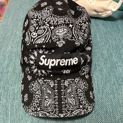 Supreme Bandana Camp Cap "Black"