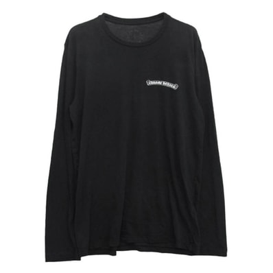 Chrome Hearts CH Plus Scroll Label Back Print L/S T-Shirt "Black"