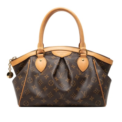 ルイ ヴィトン モノグラム ティヴォリPM ハンドバッグ M40143 ブラウン PVC レザー レディース LOUIS VUITTON 【中古】