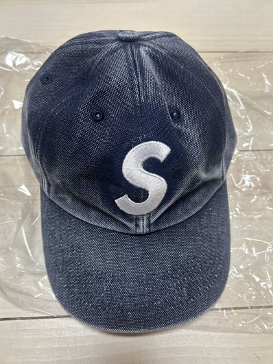Supreme Pigment Coated S Logo 6-Panel "Navy"