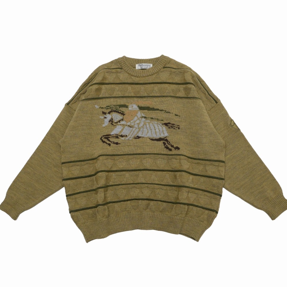 Burberrys バーバリーズ ヴィンテージ ニット サイズ46/10 クルーネック セーター ブランド古着【中古】20260330/RA8627