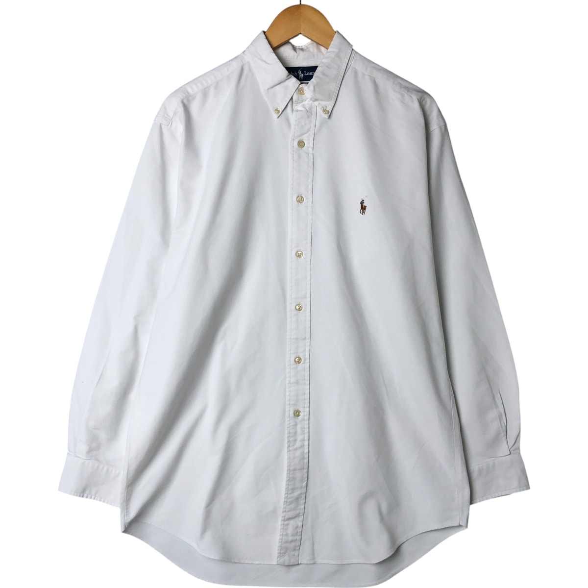 古着 ラルフローレン Ralph Lauren YARMOUTH 長袖 ボタンダウンシャツ メンズL相当/eaa543784