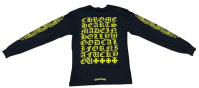 Chrome Hearts Made In Hollywood L/S T-Shirt "Black/Yellow"