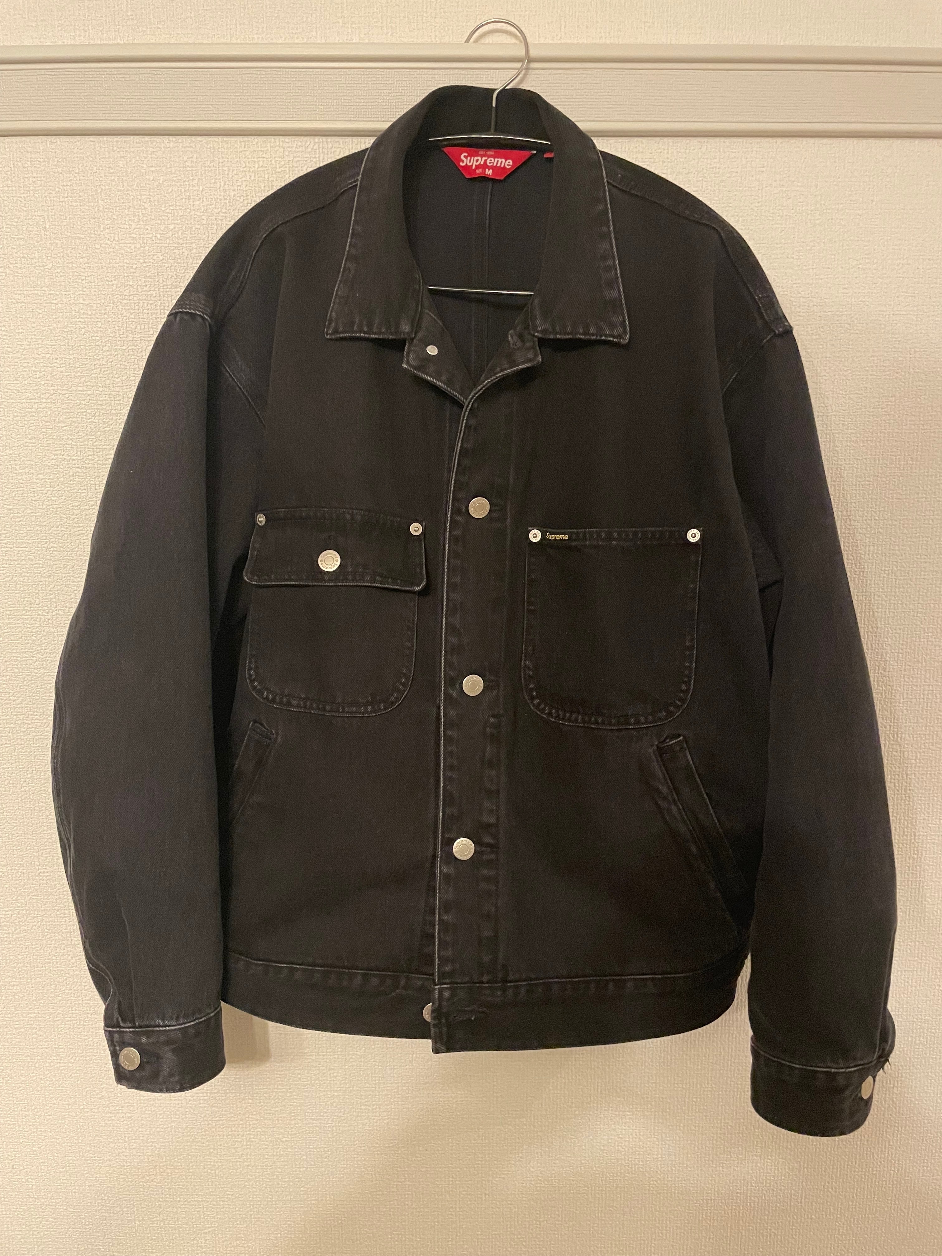 Supreme Denim Chore Trucker Jacket "Black"
