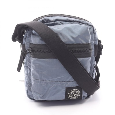 Stone Island Compass Logo Patch Mini Shoulder Bag "Blue"