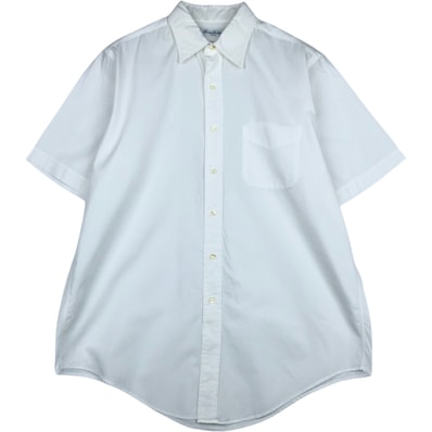 古着 ブルックスブラザーズ Brooks Brothers MAKERS 半袖 コットンシャツ USA製 メンズL相当/eaa641580