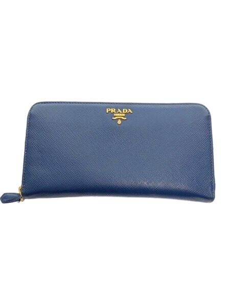 PRADA Large Saffiano Leather Wallet "Bluette"