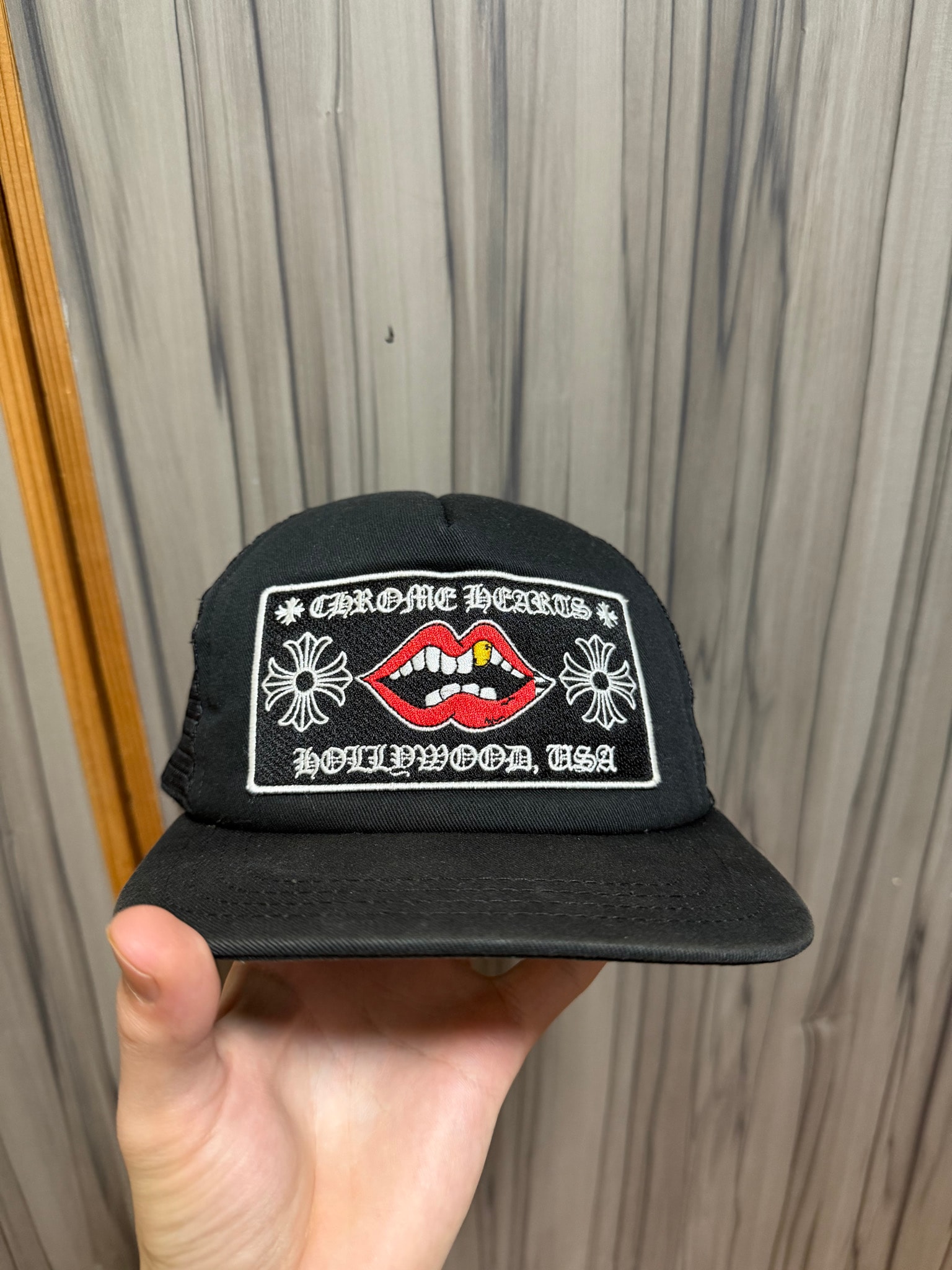 Chrome Hearts Tracker Cap Chomper "Black"