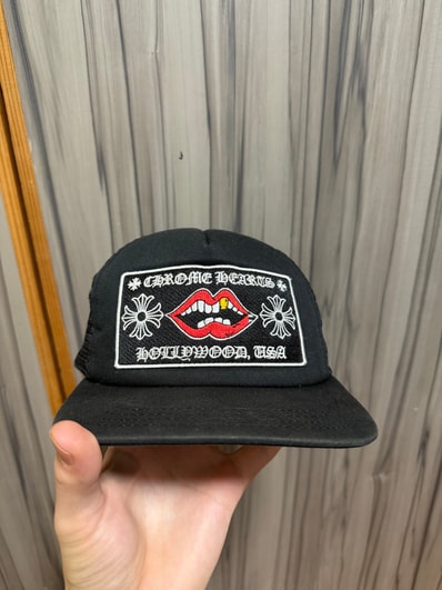 Chrome Hearts Tracker Cap Chomper "Black"
