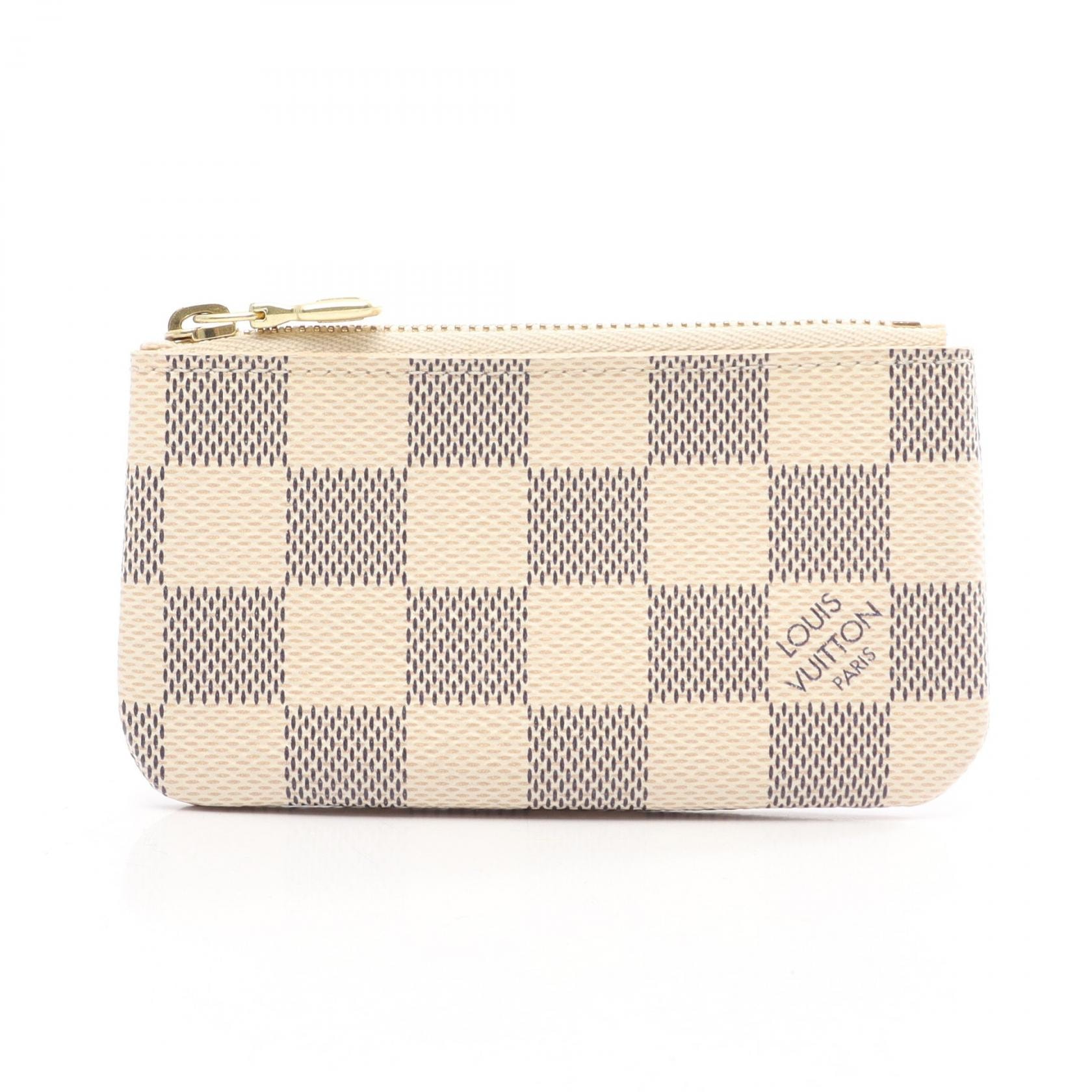 ルイ・ヴィトン LOUIS VUITTON ポシェット クレ ダミエアズール キーリング付き コインケース 財布 PVC レディース ホワイト系 N62659 【中古】