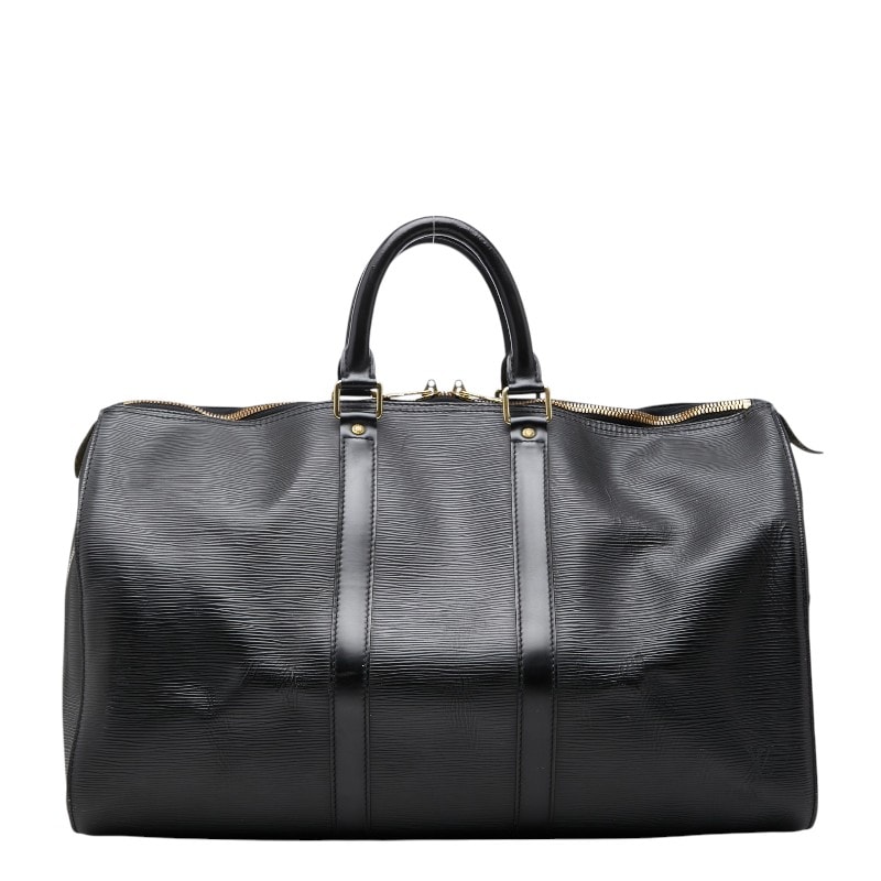 ルイ ヴィトン エピ キーポル45 ボストンバッグ M59152 ブラック ノワール レザー メンズ LOUIS VUITTON 【中古】