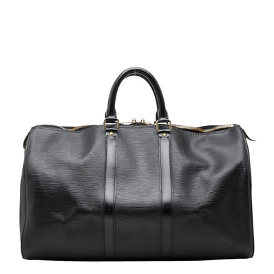 ルイ ヴィトン エピ キーポル45 ボストンバッグ M59152 ブラック ノワール レザー メンズ LOUIS VUITTON 【中古】
