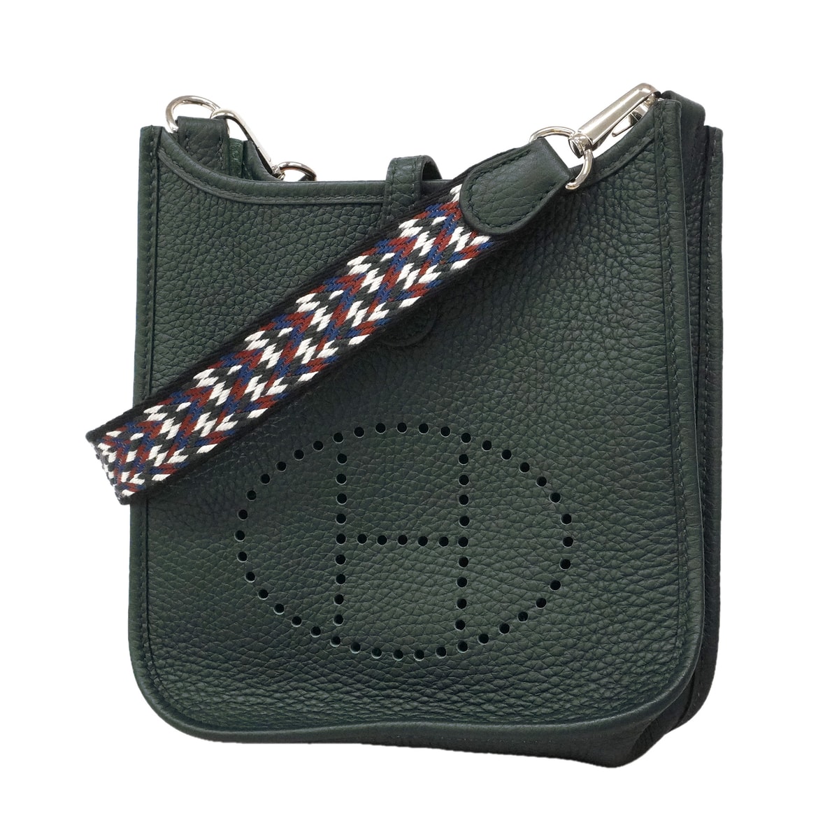 ★SALE【6ka0296】エルメス ショルダーバッグ エヴリンTPM トリヨンクレマンス ヴェール シルバー金具 B刻印【中古】レディース