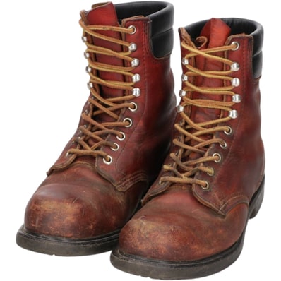 古着 90年代 レッドウィング RED WING プリントタグ ワークブーツ USA製 7D メンズ25.0cm相当 ヴィンテージ/saa016258