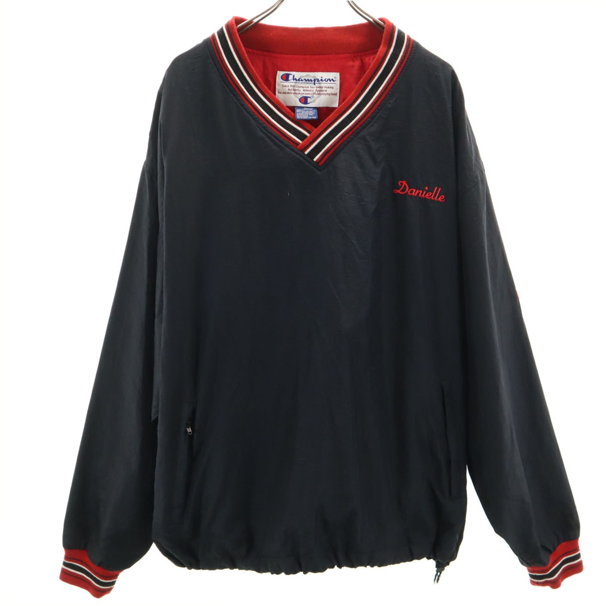 Champion チャンピオン 90s オールド CARTHAGE THEATRE ツーフェイス ピステ XL ブラック プルオーバー