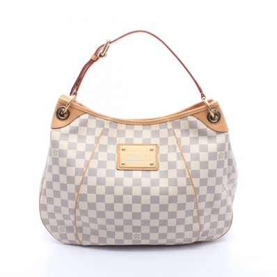 ルイ・ヴィトン LOUIS VUITTON ガリエラPM ショルダーバッグ バッグ PVCコーティングキャンバス レザー ダミエ・アズール レディース ホワイト系 N55215 【中古】