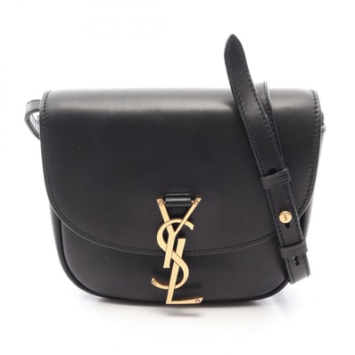 サンローランパリ SAINT LAURENT PARIS KAIA カイア スモール ショルダーバッグ バッグ レザー レディース ブラック系 619740 【中古】