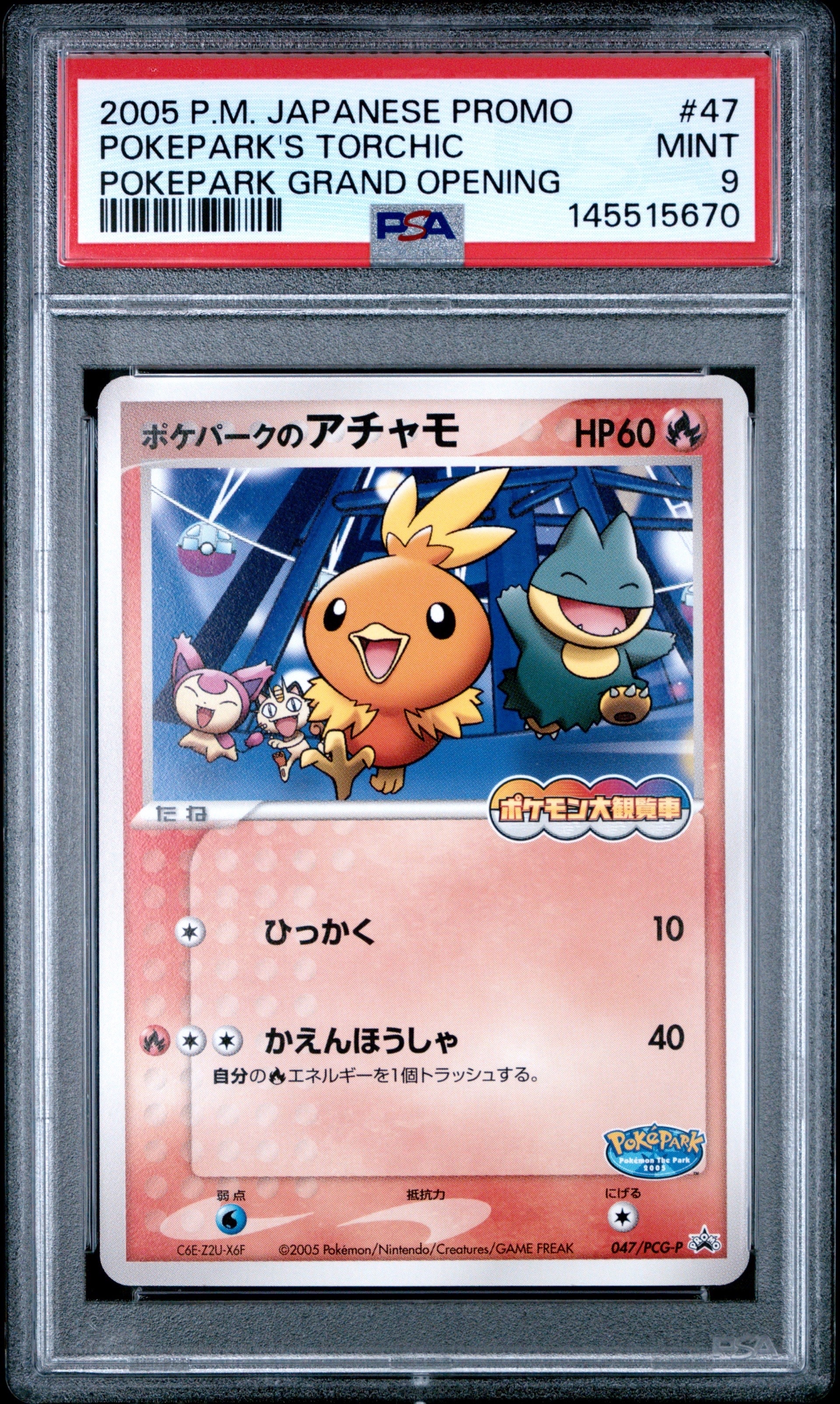 ポケパークのアチャモ P [PCG-P 047](プロモーションカード