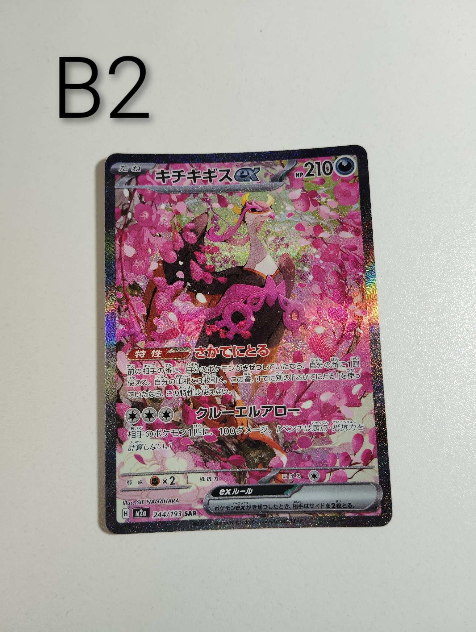 【PSA10】キチキギスex[SAR]（M2a_244/193）MEGAドリーム PSA10】キチキギスex SAR [M2a 244/193](ハイクラスパック「MEGA