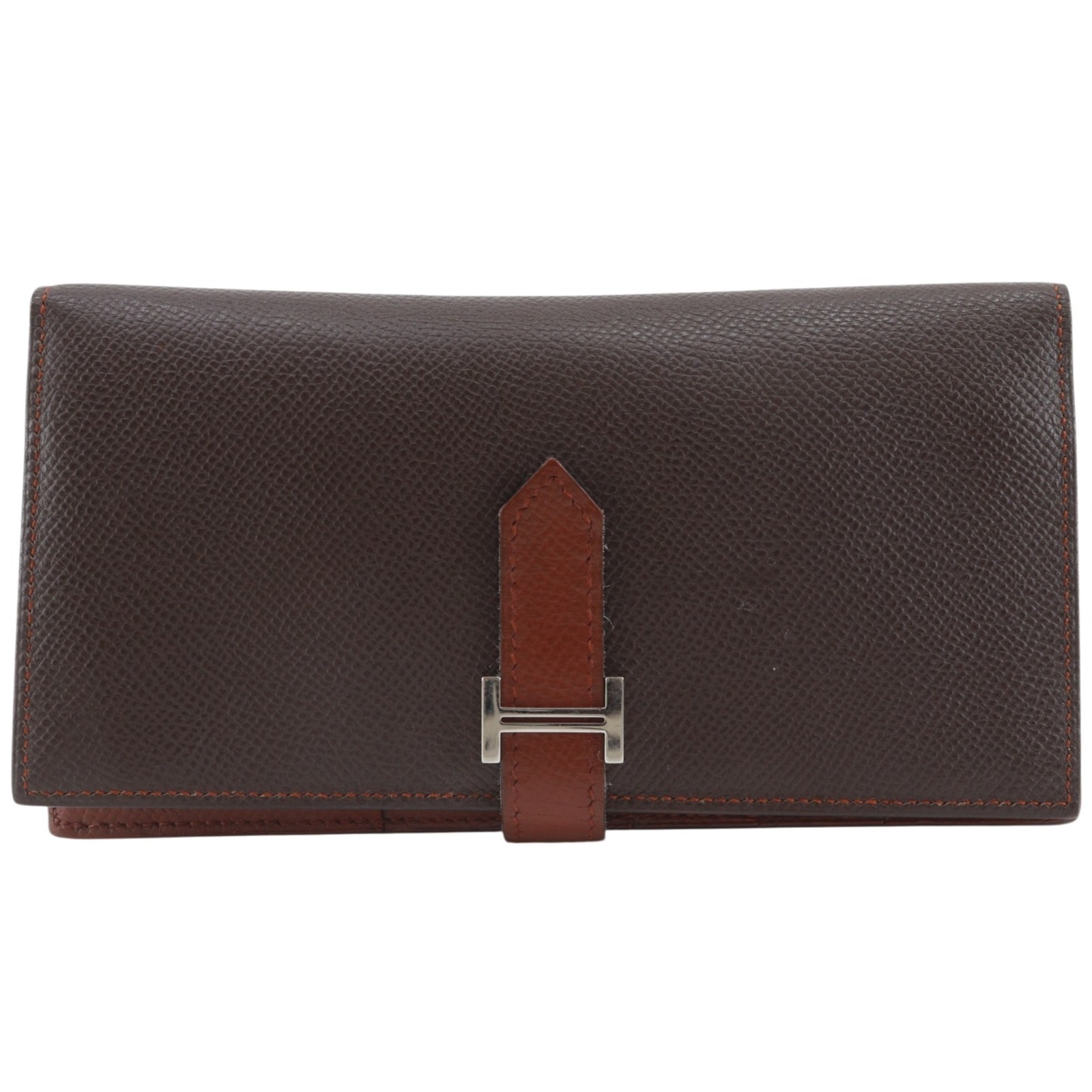 エルメス ベアンスフレ バイカラー □M ユニセックス長財布