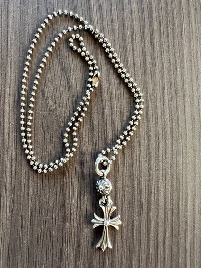 Chrome Hearts 1 Ball Tiny CH Cross Charm "Silver"
