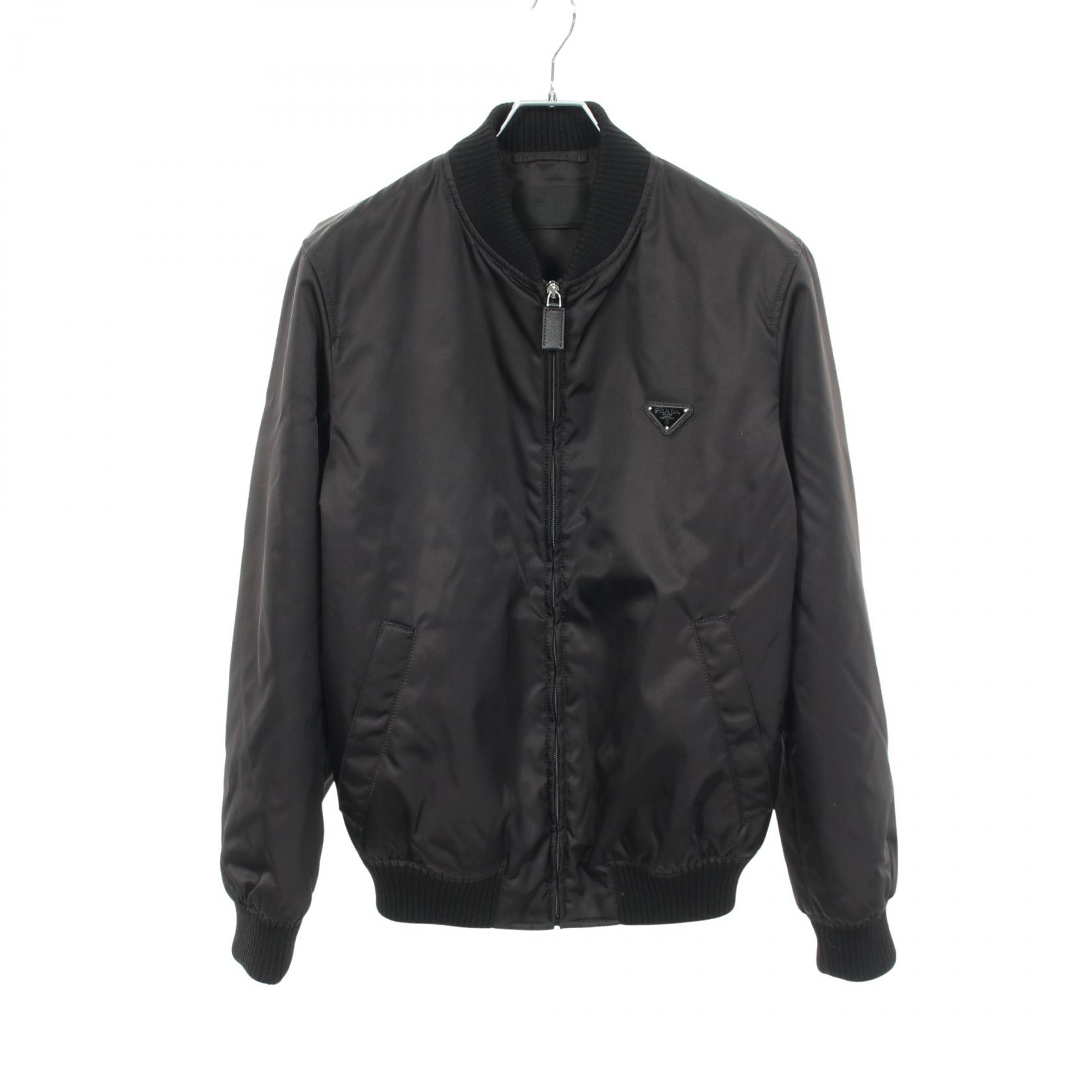 プラダ PRADA Re-Nylon ブルゾン ブルゾン 衣料品 アウター ナイロン メンズ ブラック系 SGA038 【中古】