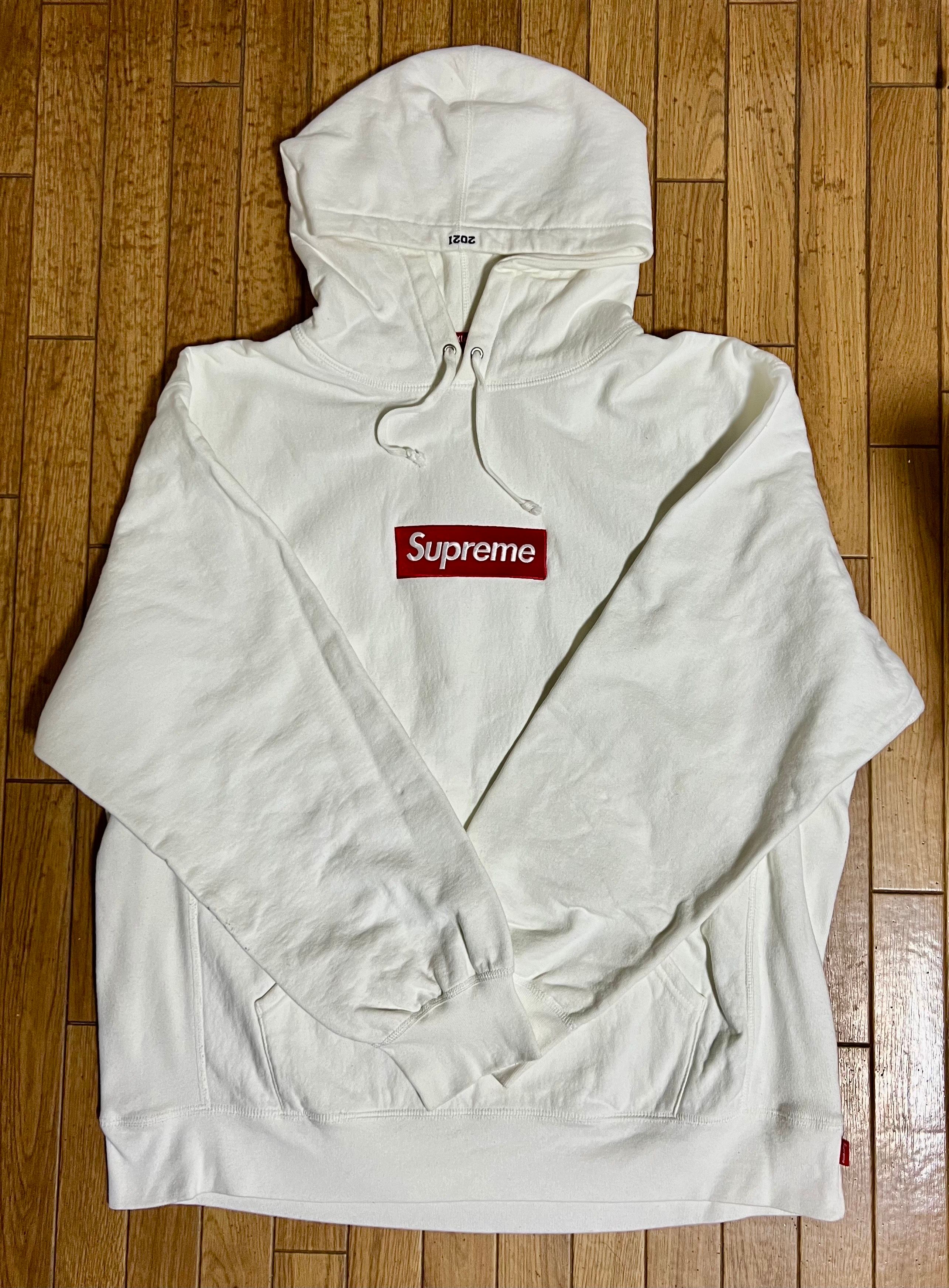 Supreme Box Logo Hooded Sweatshirt "White" (21FW)