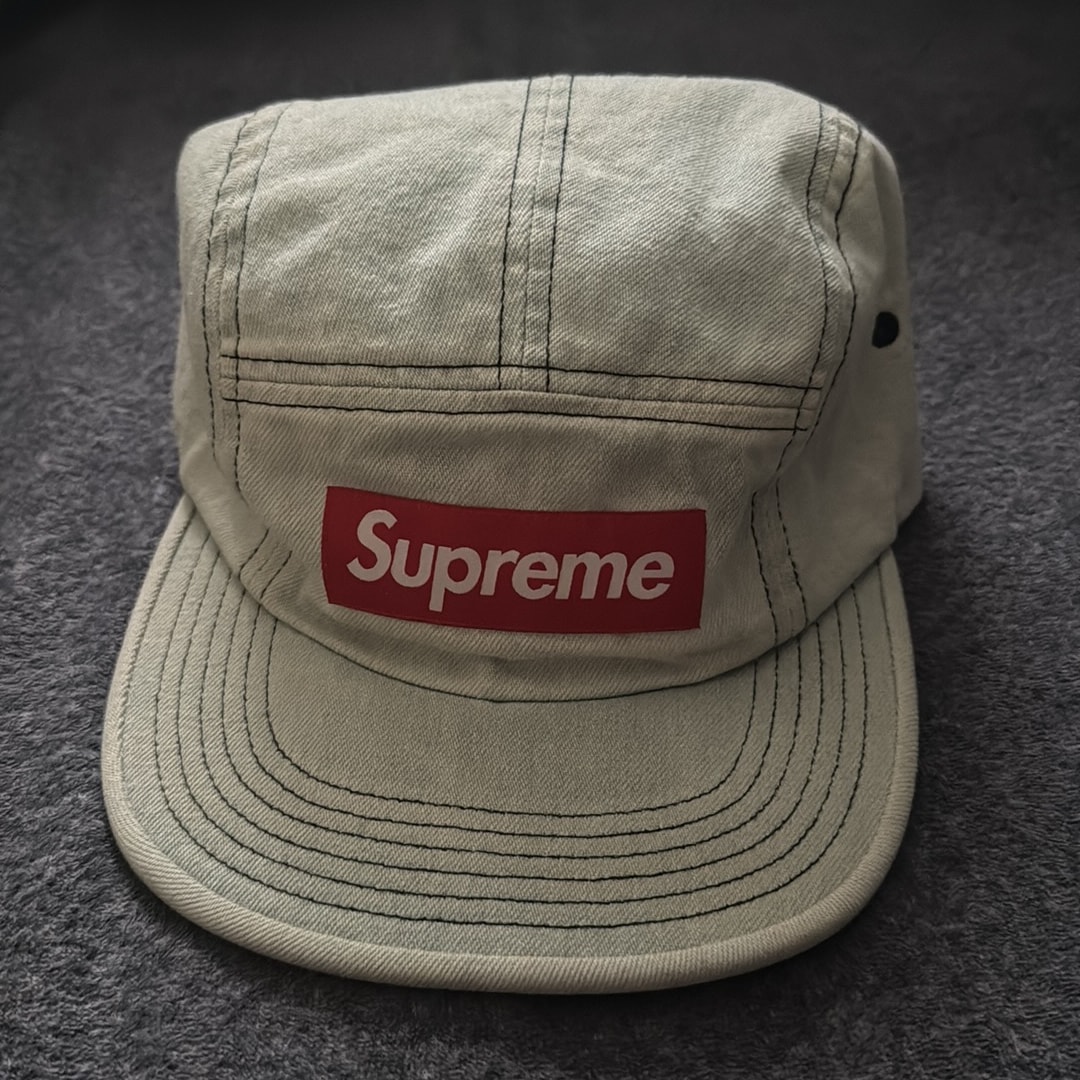 supreme washed chino twill camp cap