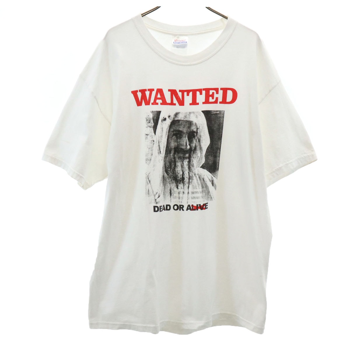 Hanes ヘインズ WANTED 半袖 Tシャツ L ホワイト
