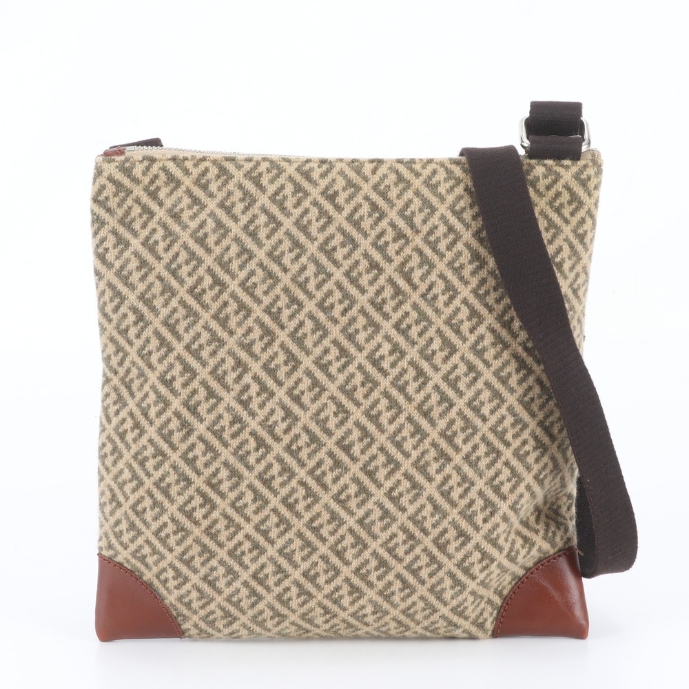 ■極美品 フェンディ ズッキーノ 119-2384 ショルダーバッグ