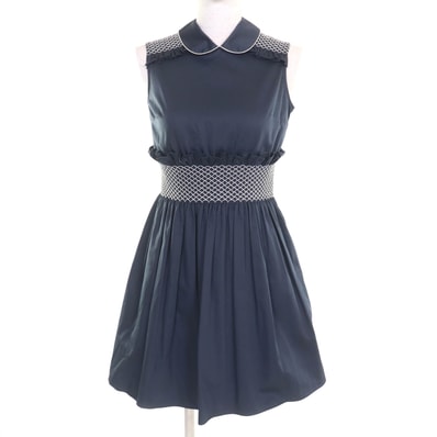美品 ミュウミュウ ワンピース ネイビー レディース 36 MF2511