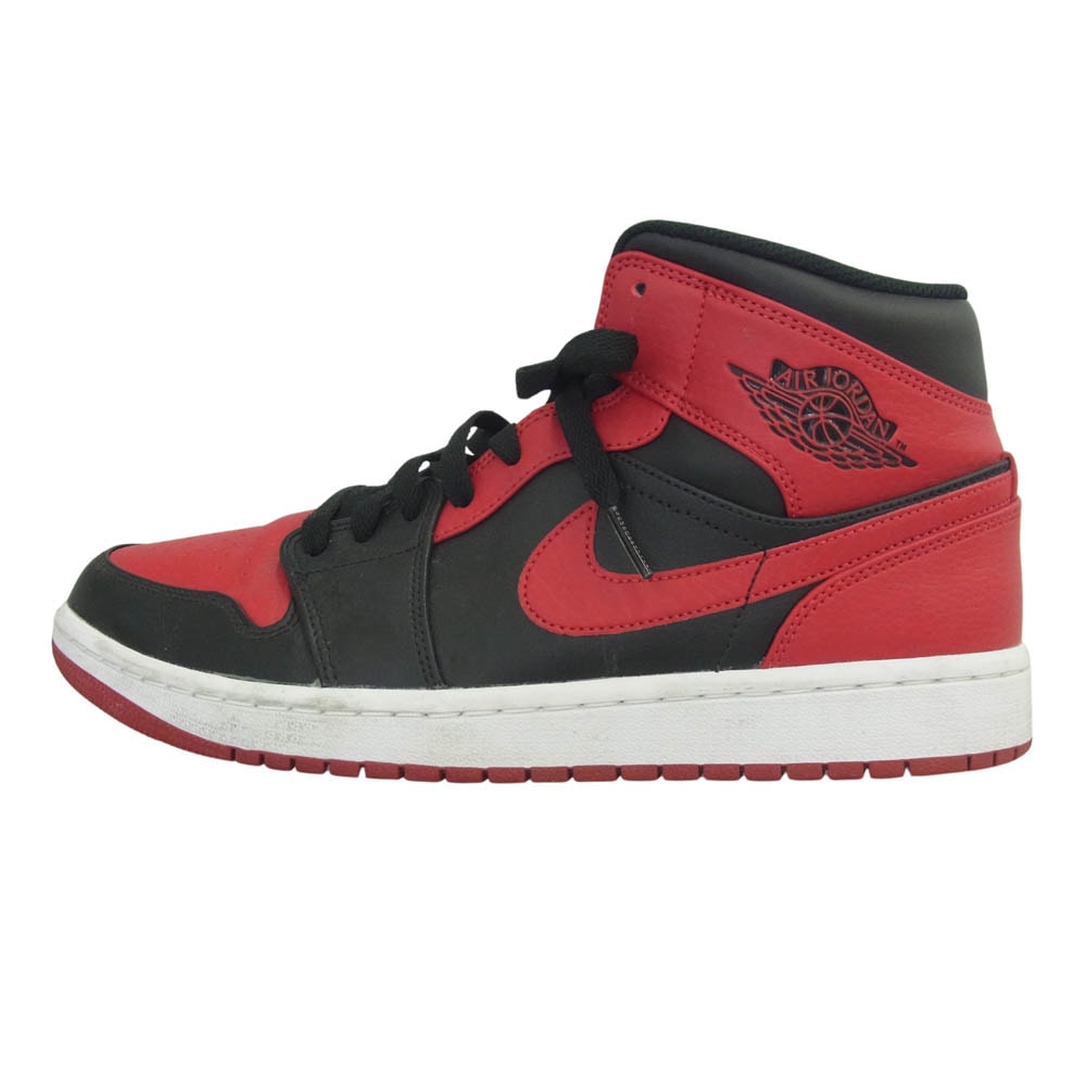 NIKE ナイキ スニーカー 554724-074 Air Jordan 1 Mid エアジョーダン1 ミッド ブレッド スニーカー レッド系 ブラック系 27cm【中古】