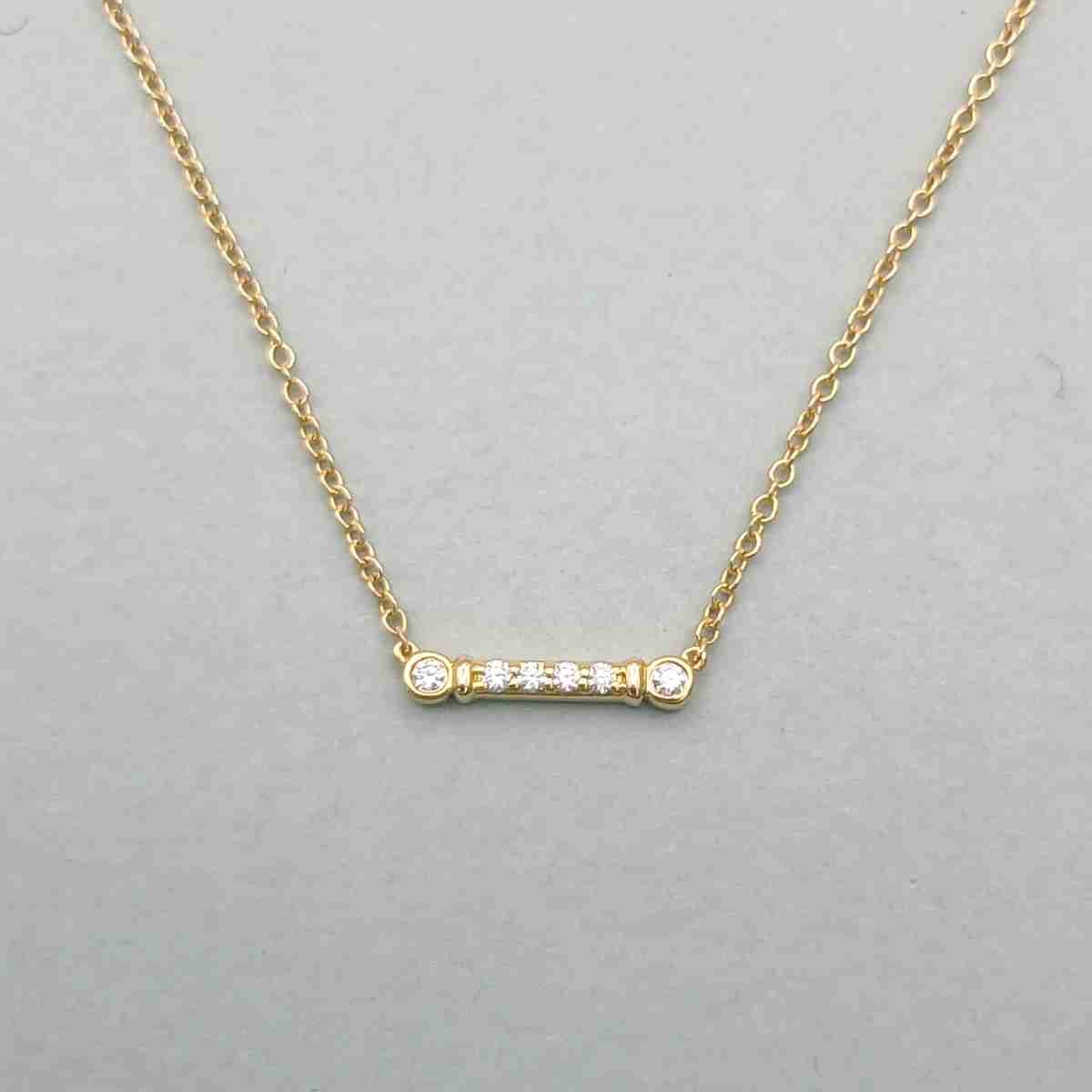 TIFFANY&Co. ティファニー フルールドリス ステム ダイヤ ネックレス 750YG ネックレス K18イエローゴールド イエローゴールド  レディース【中古】