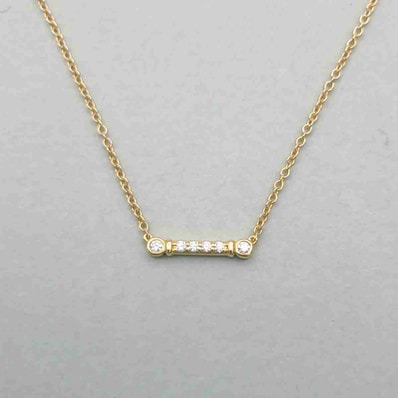 TIFFANY&Co. ティファニー フルールドリス ステム ダイヤ ネックレス 750YG ネックレス K18イエローゴールド イエローゴールド レディース【中古】