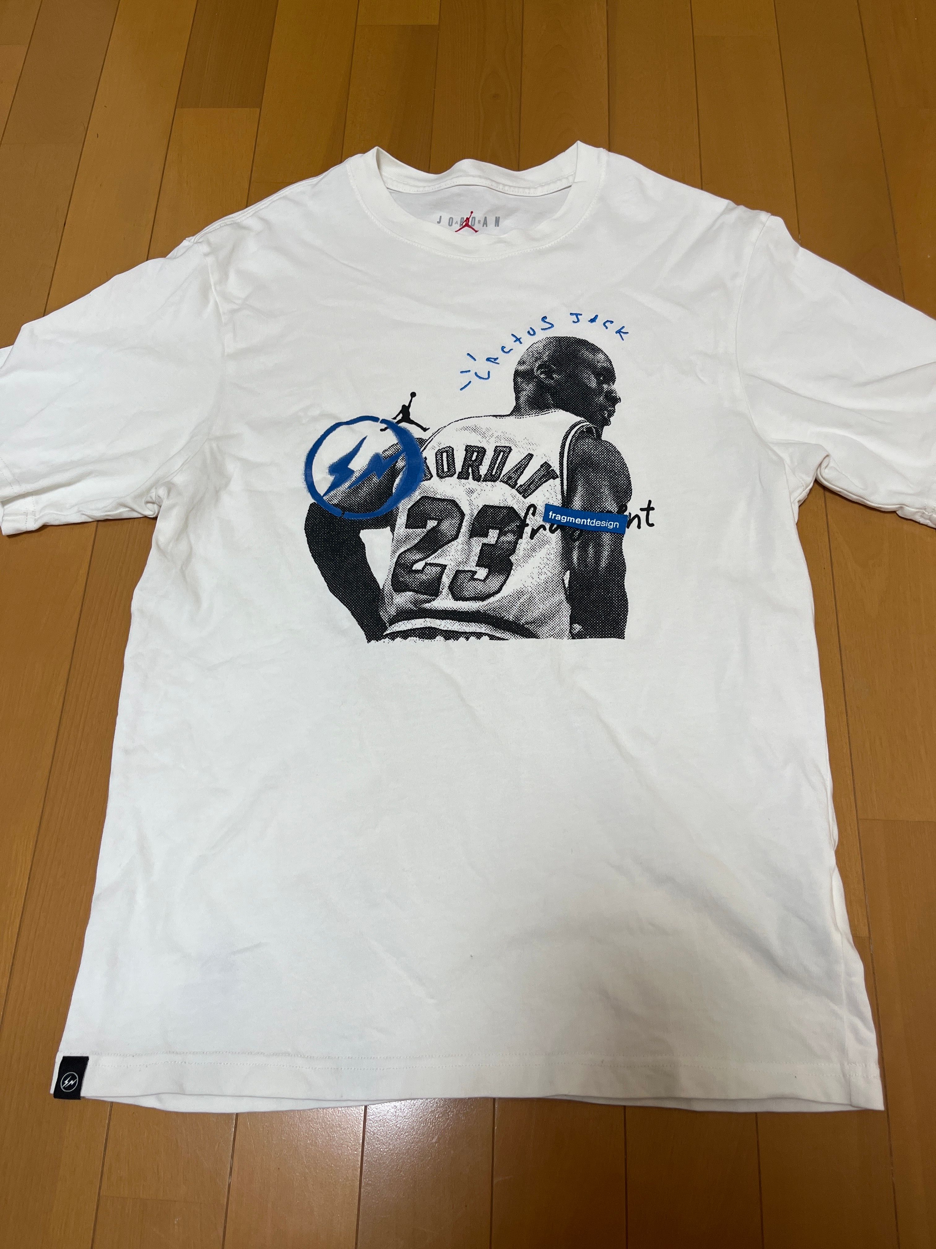 Air Jordan Travis Scott  Fragment Tee "White"