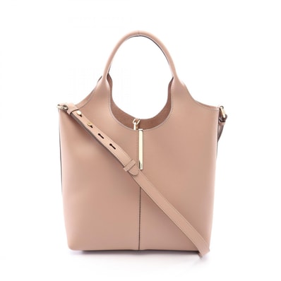 トッズ TOD'S 2WAY トートバッグ バッグ レザー レディース ピンク系 XBWEBRF0200UBL 【中古】