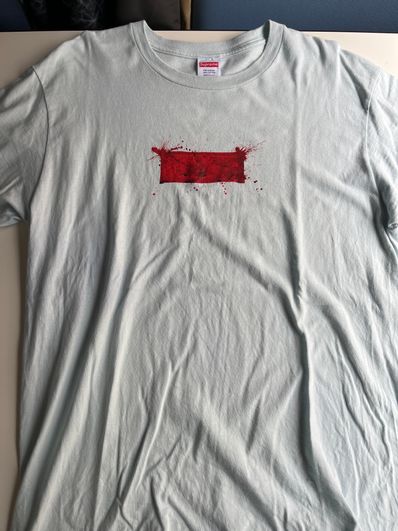 Supreme Ralph Steadman Box Logo Tee "Pale Blue"