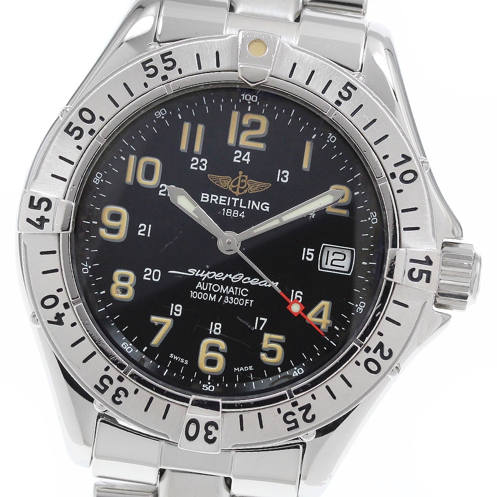 ブライトリング スーパーオーシャン デイト A17040 メンズ 【中古】