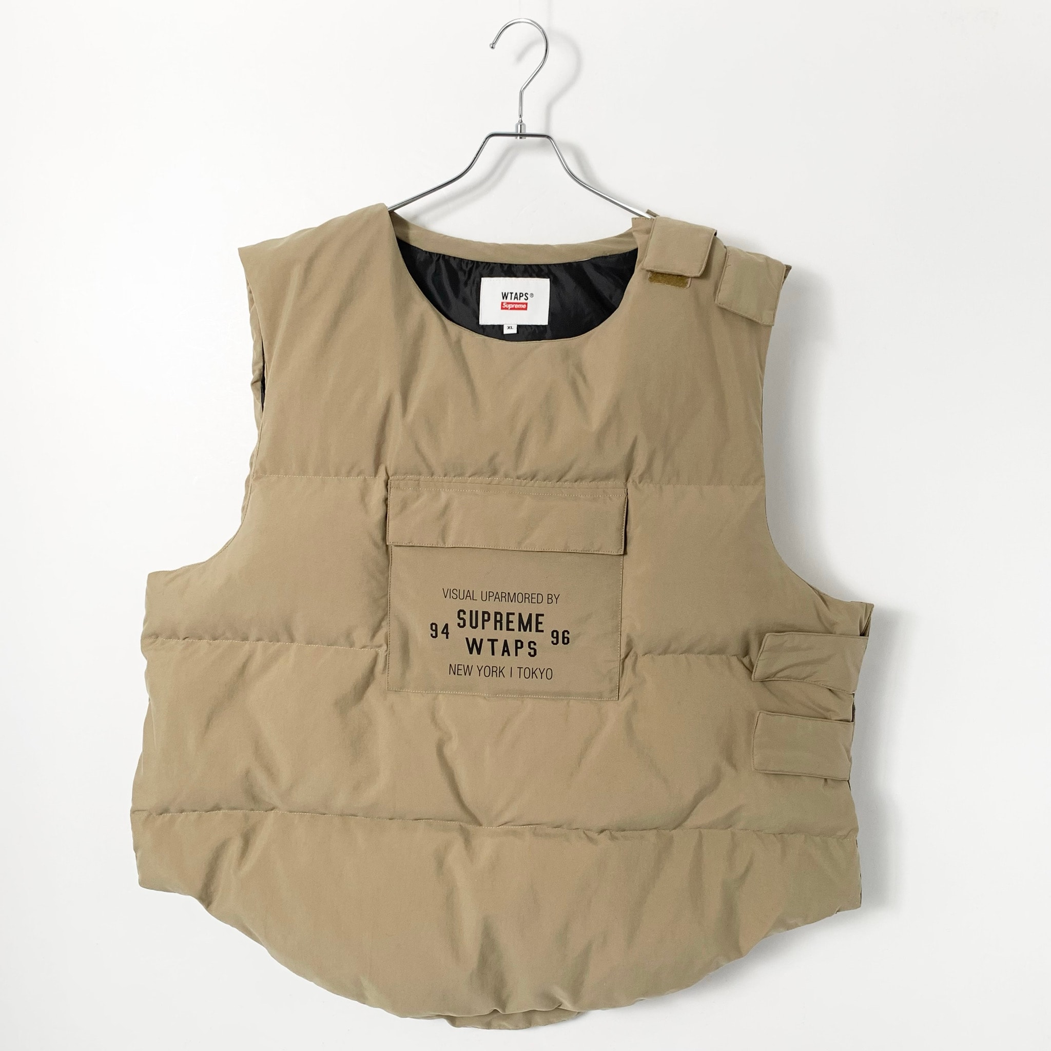 Supreme x WTAPS Tactical Down Vest "Tan/Coyote Brown"