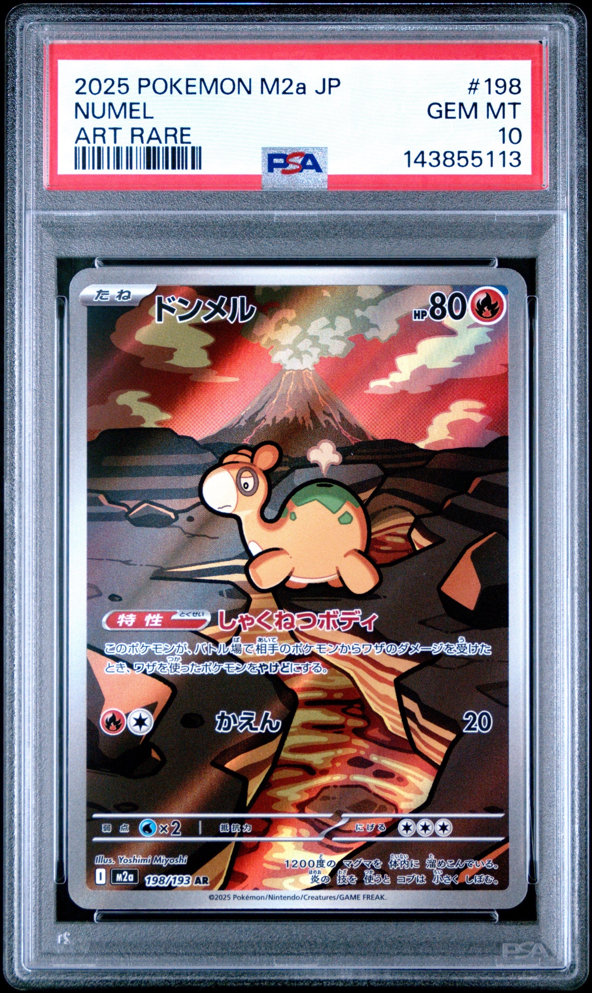 PSA10】ドンメル AR [M2a 198/193](ハイクラスパック「MEGAドリームex
