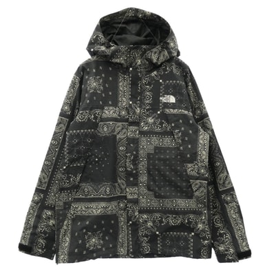THE NORTH FACE ノースフェイス NP61845 Novelty Scoop Jacket バンダナ柄 ノベルティ スクープ ジャケット マウンテンパーカー ブラック系 L【中古】