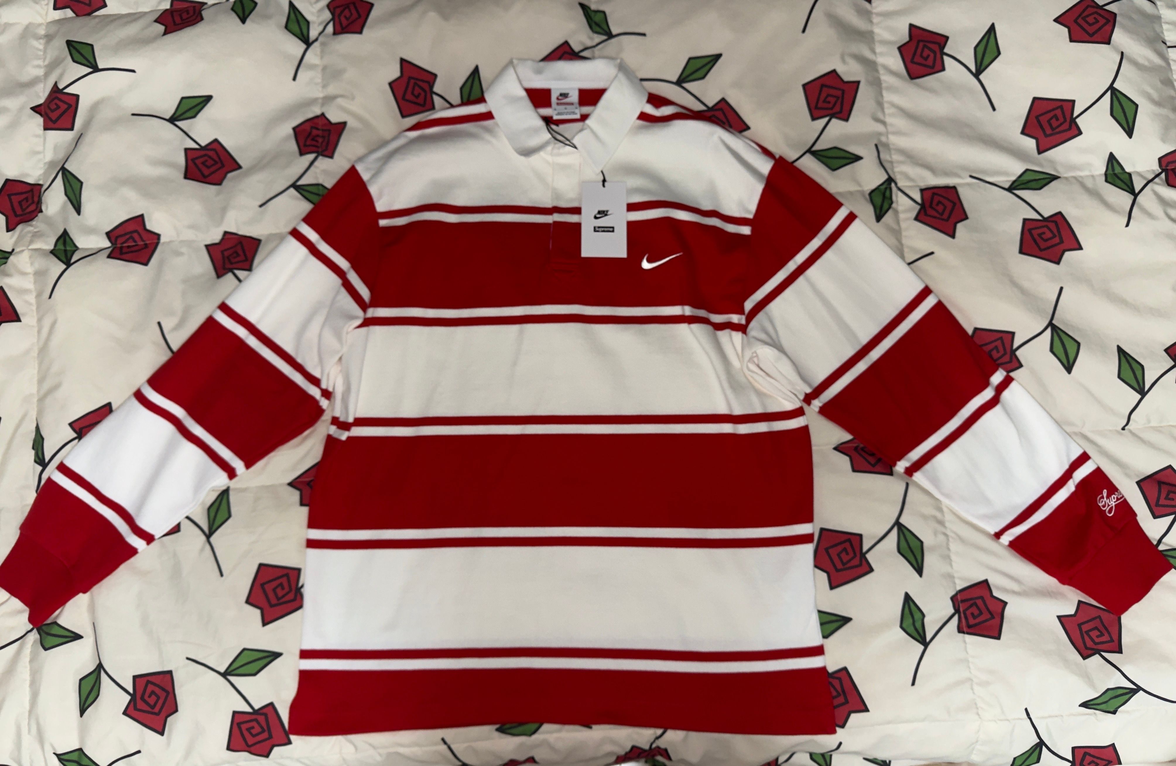 Supreme x Nike Stripe Rugby 
