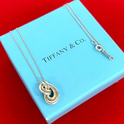 TIFFANY&Co. ティファニー ツイスト ノット ネックレス シルバー925 K18イエローゴールド ネックレス シルバー
48280