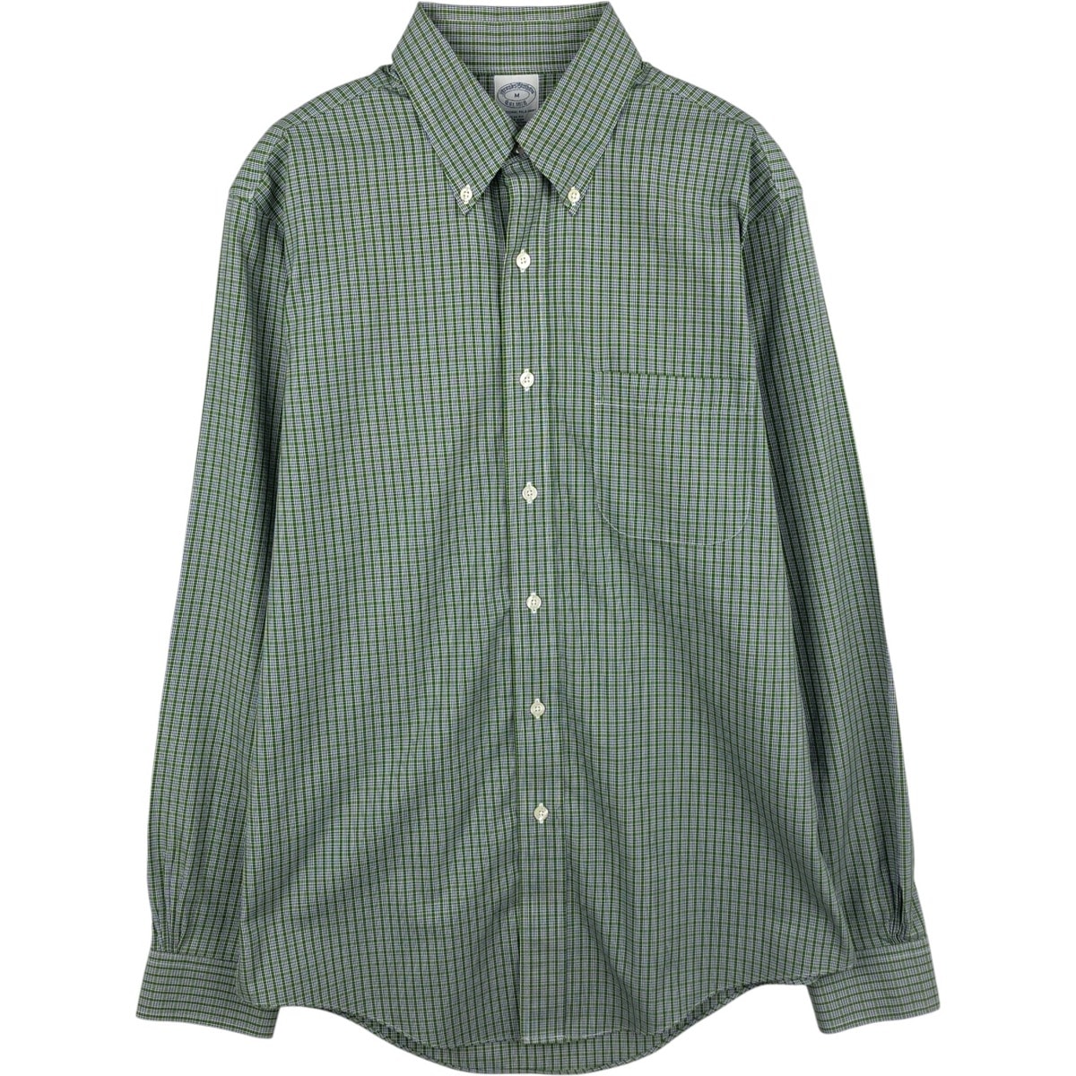 古着 ブルックスブラザーズ Brooks Brothers 長袖 ボタンダウンチェックシャツ メンズM相当/eaa636013