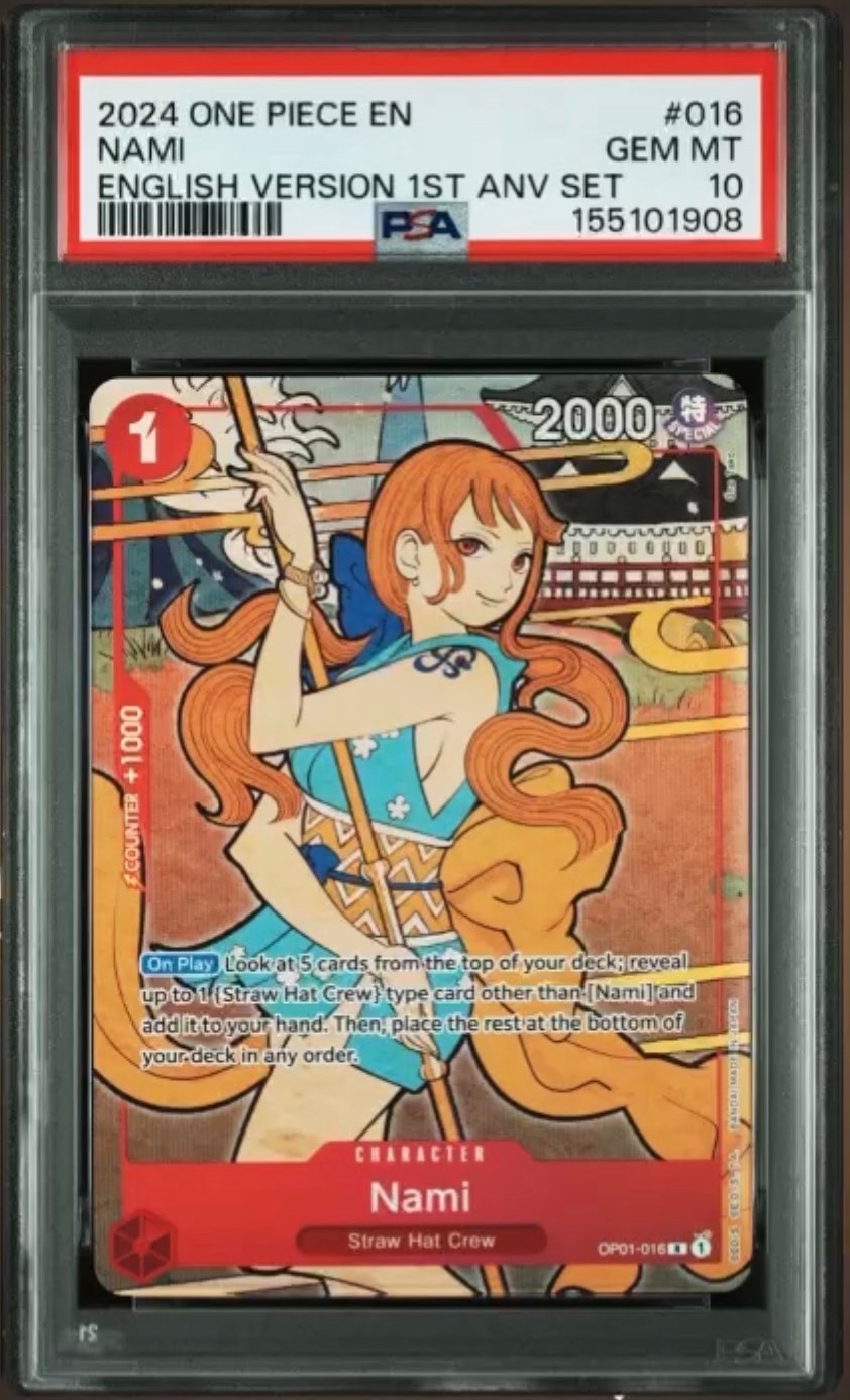 PSA10】ナミ R-P [OP01-016] (ブースターパック ロマンスドーン) 1枚の