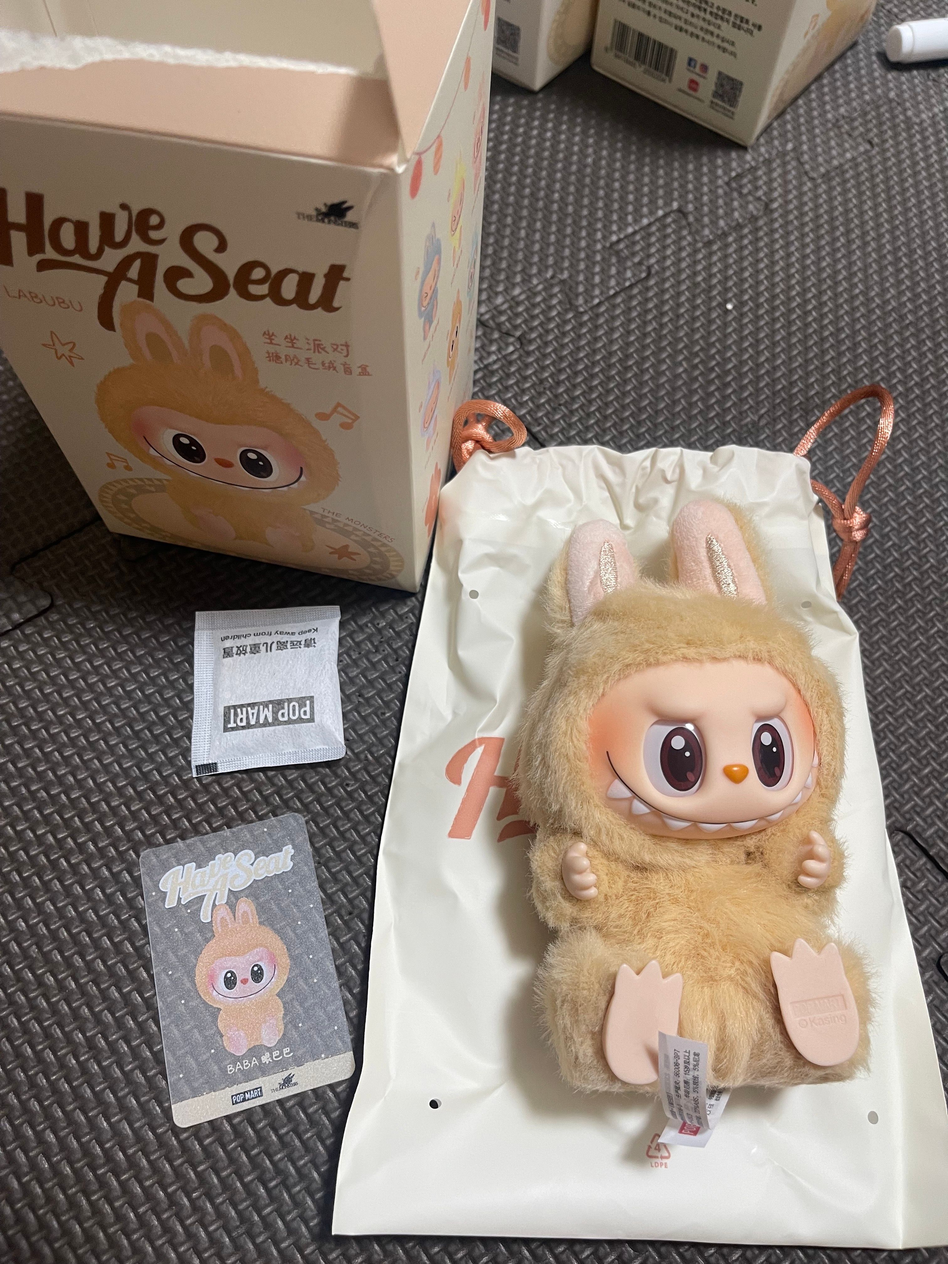 POP MART THE MONSTERS (LABUBU) Have a Seat Plush Series BABA