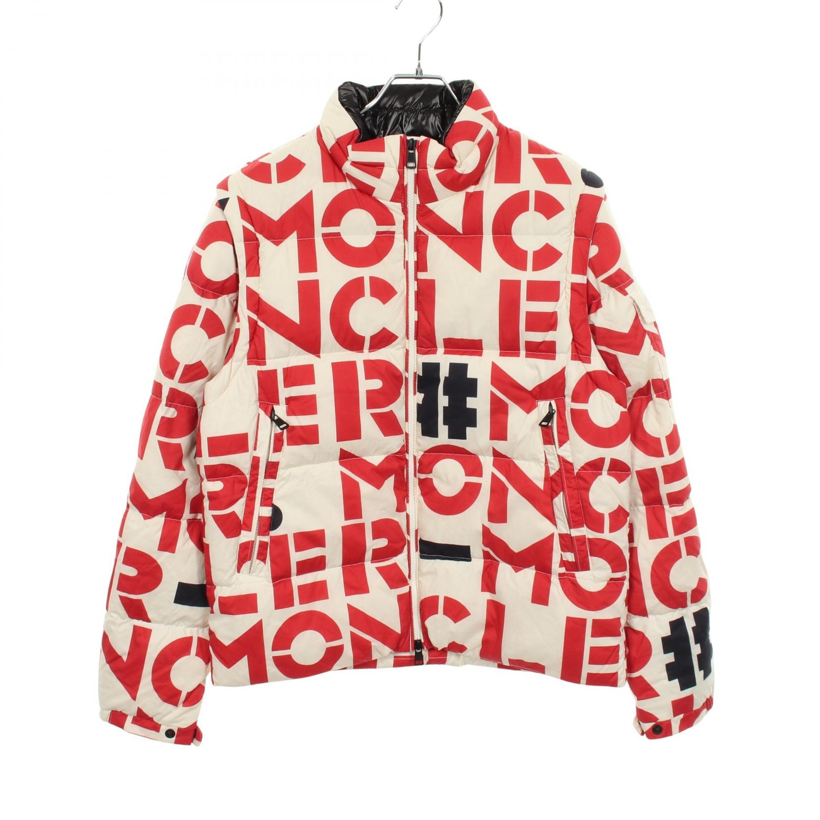 モンクレール MONCLER GENIUS 2 1952 JEHAN ダウンジャケット 衣料品 アウター コットン メンズ ホワイト系 / レッド系 4138505 【中古】